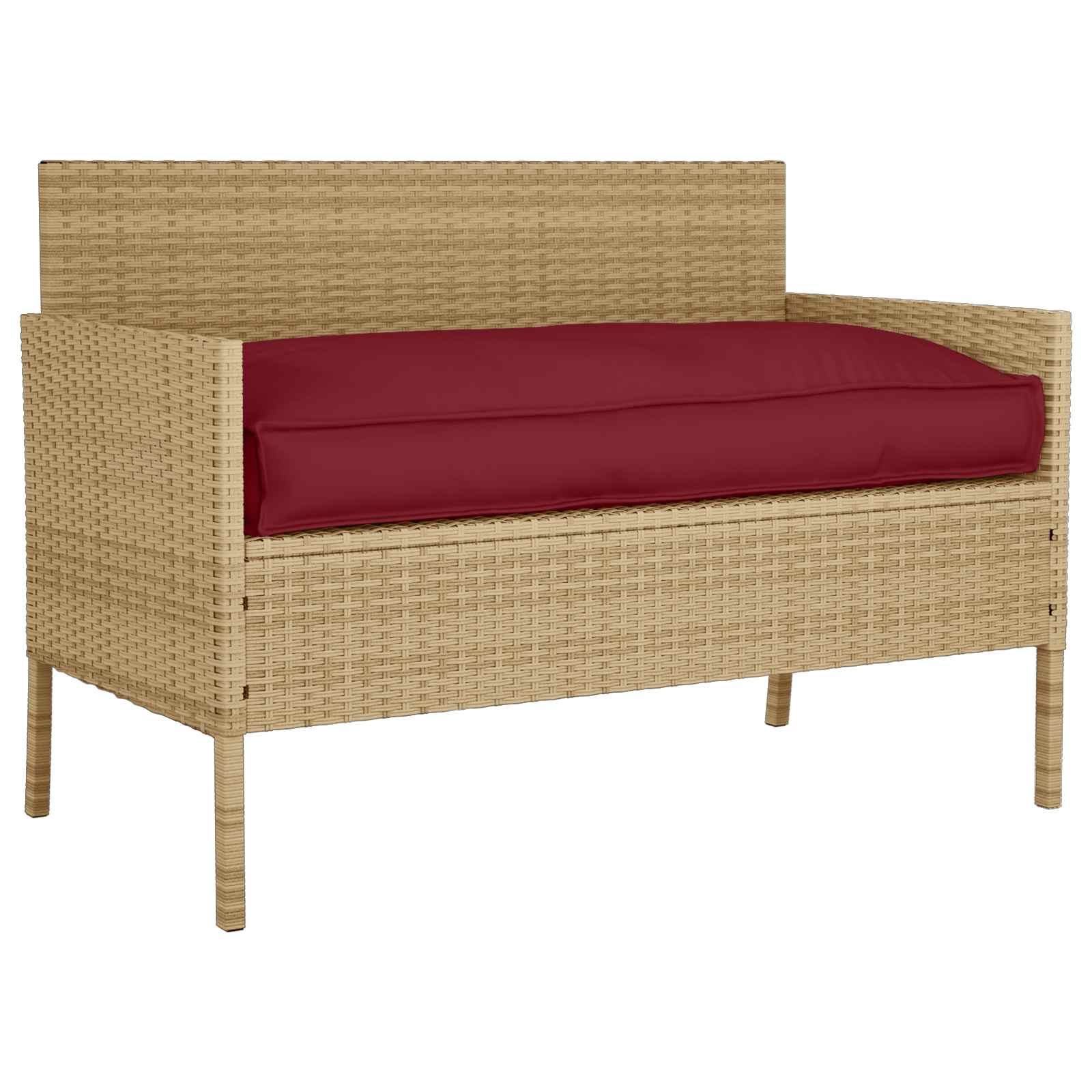 VidaXL Kissen weinrot 80 x 80 x 52 cm Oxford-Stoff