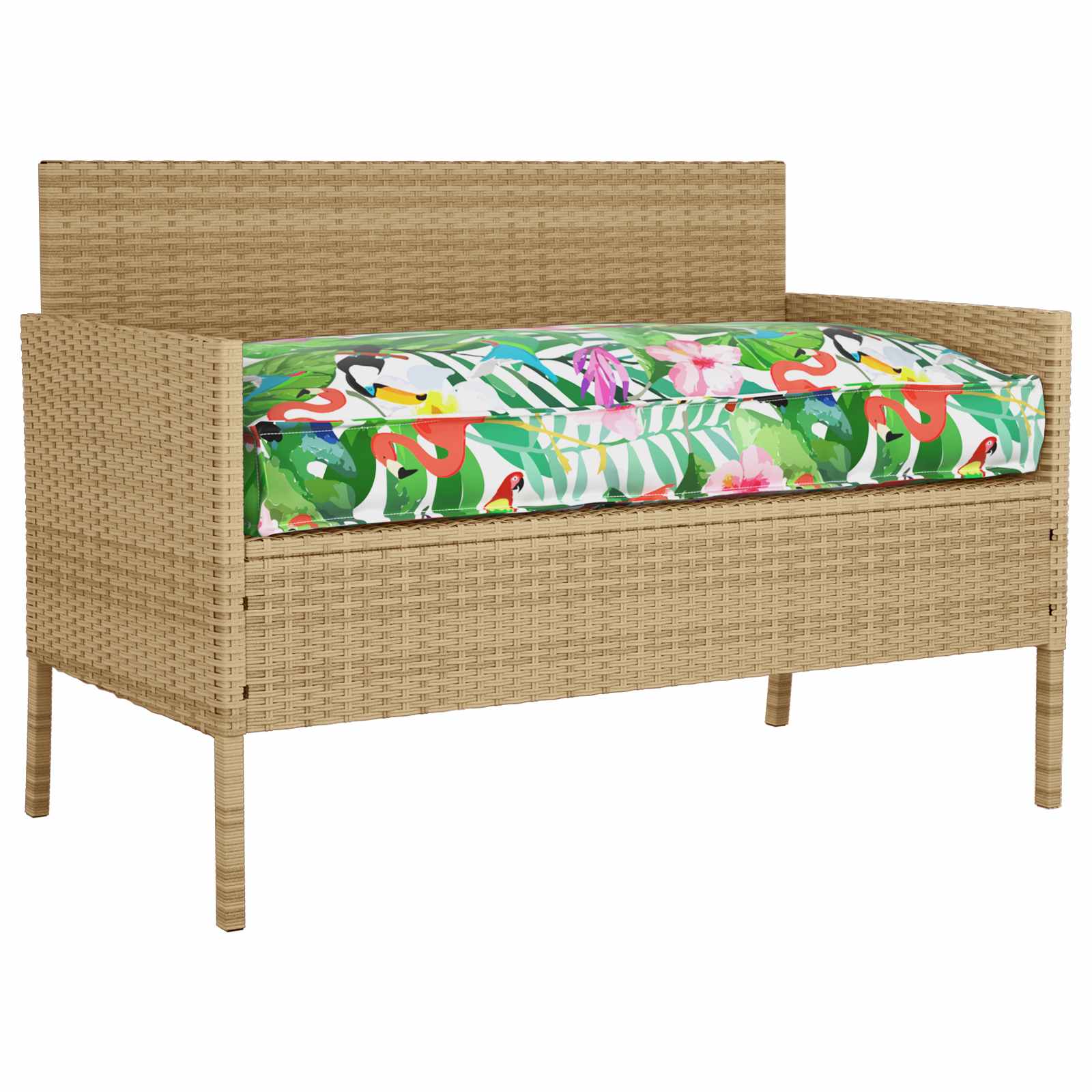 Vidaxx Kissen Blumen mehrfarbig 120 x 60 x 12 cm Oxford-Stoff
