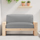 Vidaxx Kissen grau 120 x 80 x 12 cm Oxford-Stoff