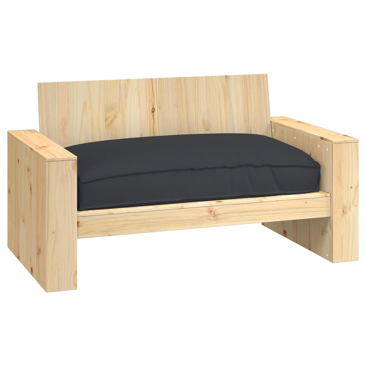 Vidaxx Kissen schwarz 120 x 80 x 12 cm Oxford-Stoff