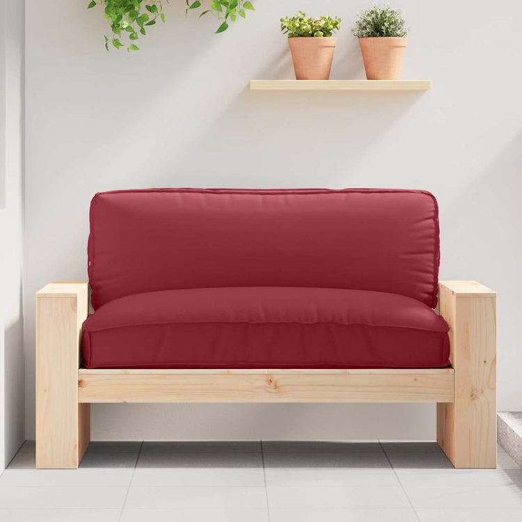 Vidaxxl Kissen weinrot 120 x 80 x 12 cm Oxford-Stoff