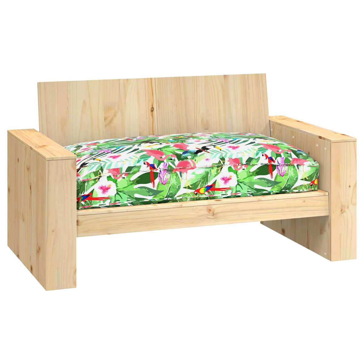 Vidaxx Kissen Blumen mehrfarbig 120 x 80 x 12 cm Oxford-Stoff