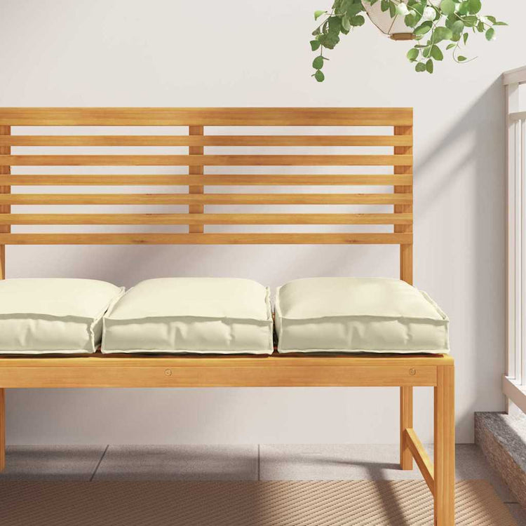 Vidaxl Kissen 2 Stück creme 40 x 40 x 8 cm Oxford-Stoff