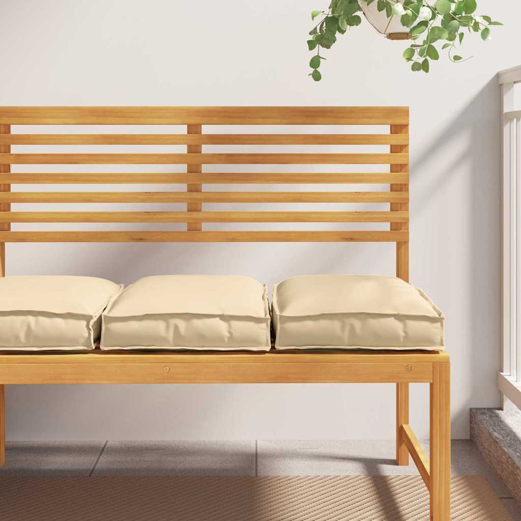 Vidaxl Kissen 2 Stück beige 40 x 40 x 8 cm Oxford-Stoff