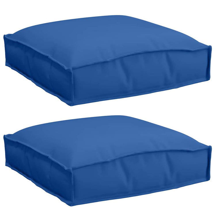 Vidaxxl Kissen 2 Stück Königsblau 40 x 40 x 8 cm Oxford-Stoff