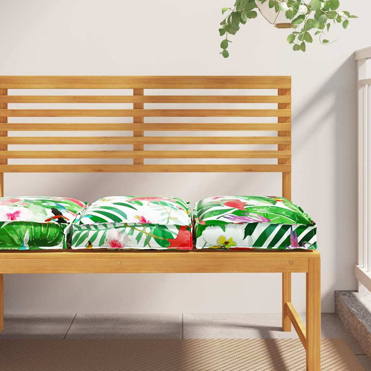 Vidaxx Kissen Blumen 2 Stück mehrfarbig 40 x 40 x 8 cm Oxford-Stoff