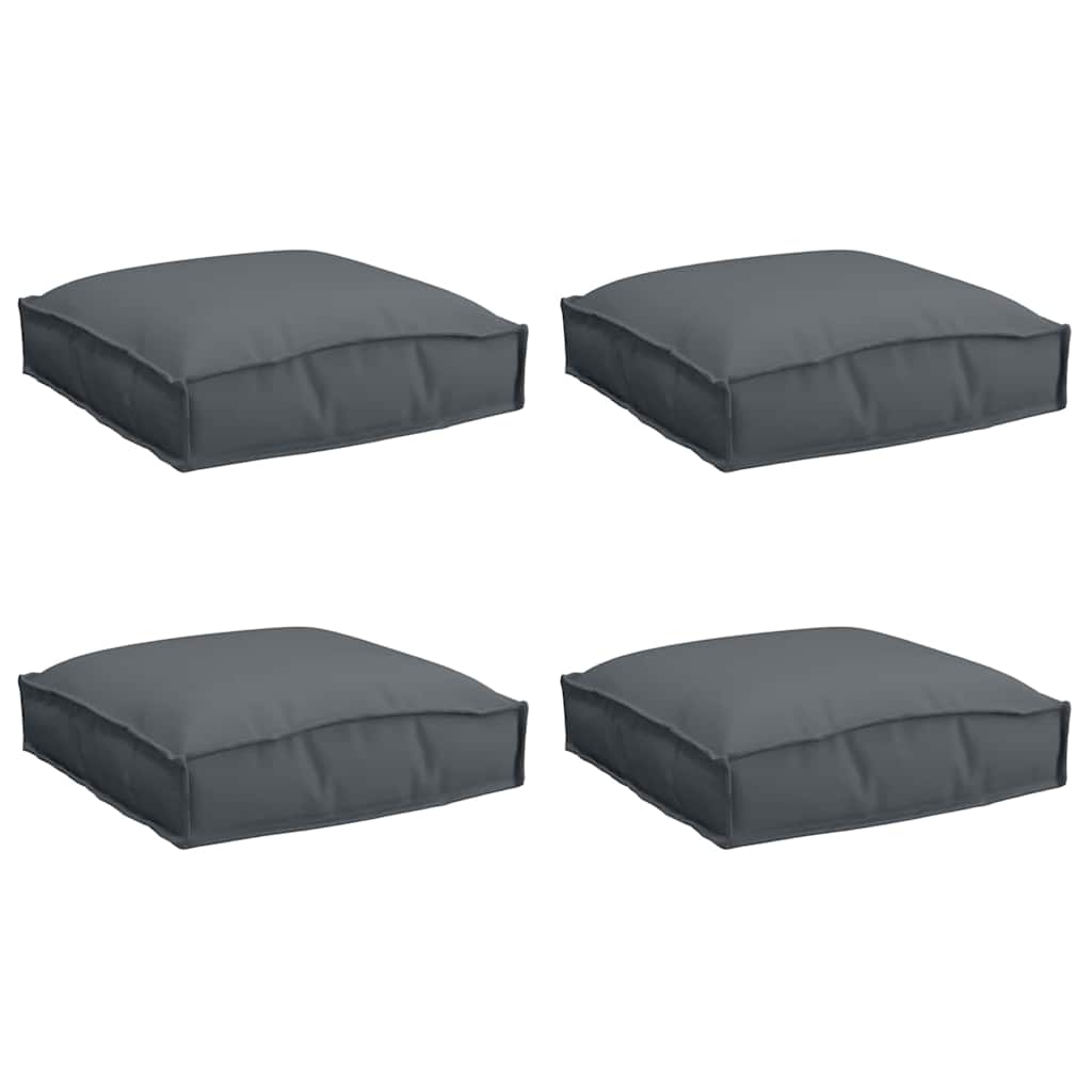 Vidaxxl Kissen 4 Stück Anthrazit 40 x 40 x 8 cm Oxford-Stoff