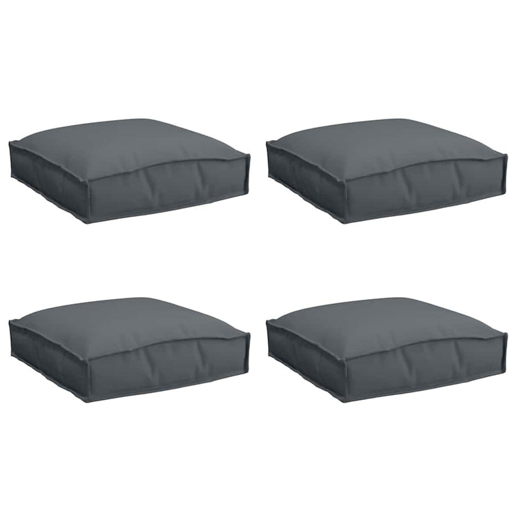 Vidaxxl Kissen 4 Stück Anthrazit 40 x 40 x 8 cm Oxford-Stoff