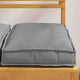 Vidaxl Kissen 4 Stück grau 40 x 40 x 8 cm Oxford-Stoff