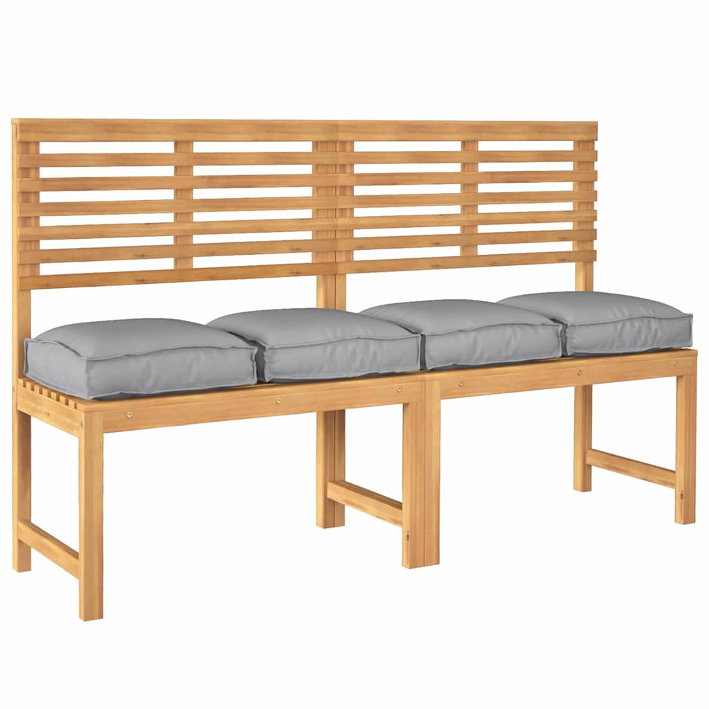 Vidaxl Kissen 4 Stück grau 40 x 40 x 8 cm Oxford-Stoff