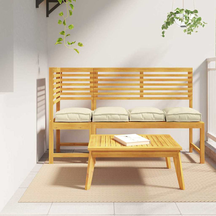 Vidaxl Kissen 4 Stück creme 40 x 40 x 8 cm Oxford-Stoff