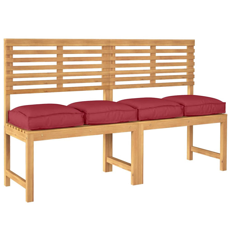 Vidaxxl Kissen 4 Stück weinrot 40 x 40 x 8 cm Oxford-Stoff