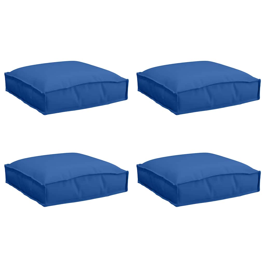 VidaXL Kissen 4 Stück Königsblau 40 x 40 x 8 cm Oxford-Stoff