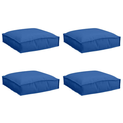 VidaXL Kissen 4 Stück Königsblau 40 x 40 x 8 cm Oxford-Stoff