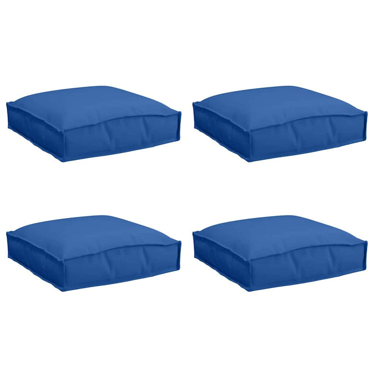 VidaXL Kissen 4 Stück Königsblau 40 x 40 x 8 cm Oxford-Stoff