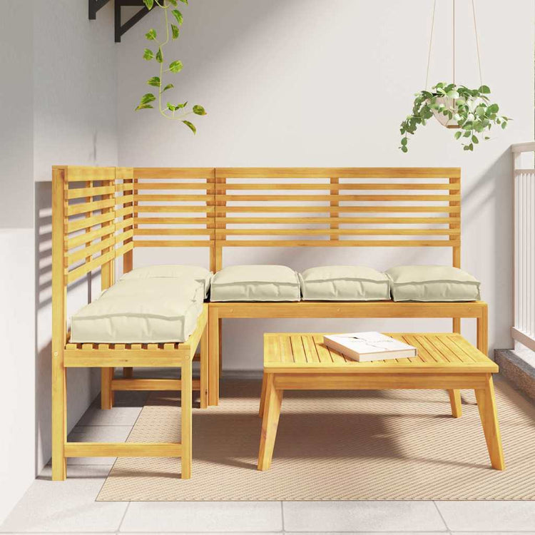 Vidaxl Kissen 6 Stück creme 40 x 40 x 8 cm Oxford-Stoff