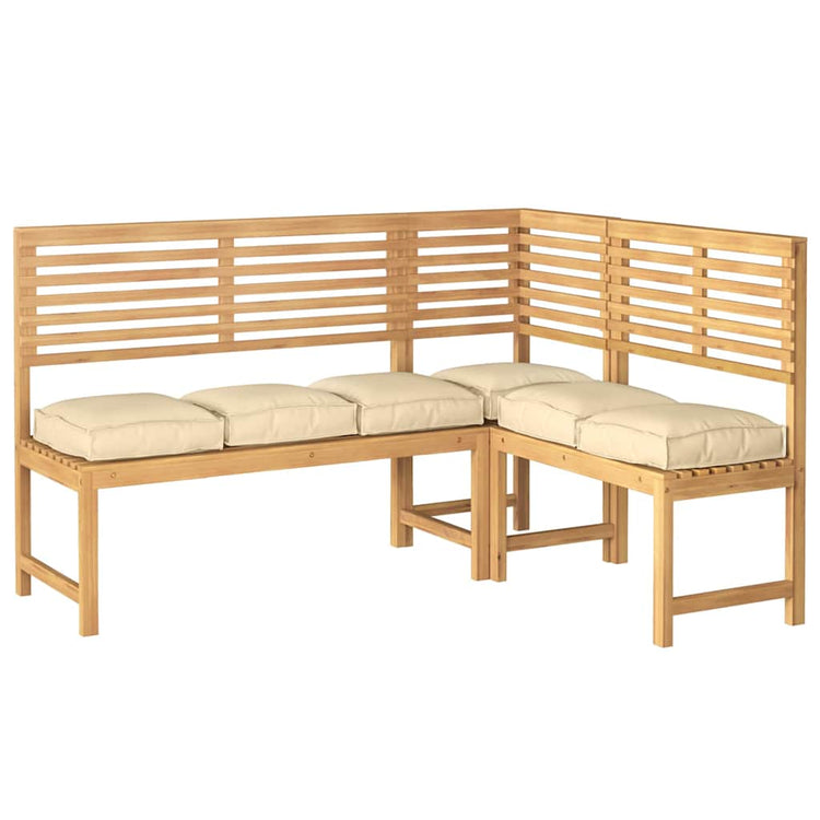 Vidaxl Kissen 6 Stück beige 40 x 40 x 8 cm Oxford-Stoff