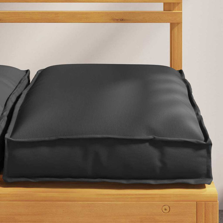 Vidaxl Kissen 6 Stück schwarz 40 x 40 x 8 cm Oxford-Stoff