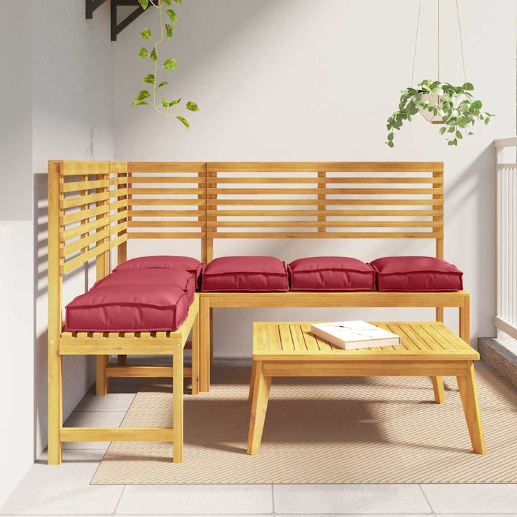 Vidaxl Kissen 6 Stück weinrot 40 x 40 x 8 cm Oxford-Stoff