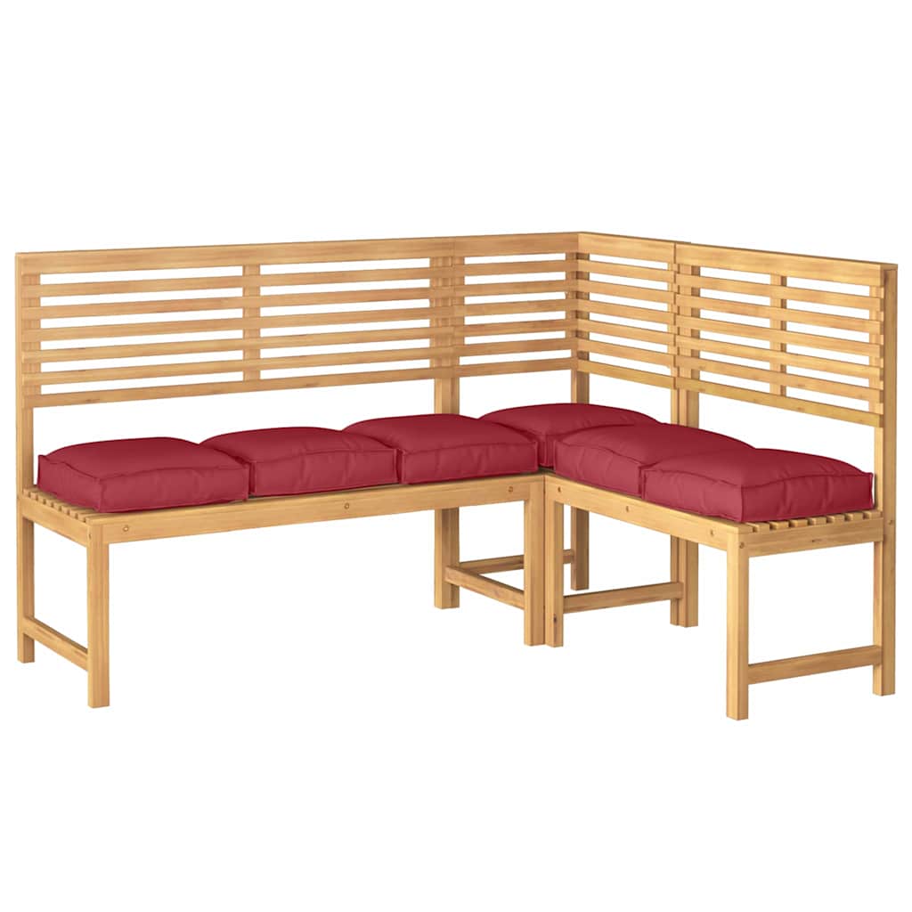 Vidaxl Kissen 6 Stück weinrot 40 x 40 x 8 cm Oxford-Stoff