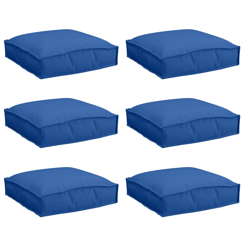 Vidaxxl Kissen 6 Stück Königsblau 40 x 40 x 8 cm Oxford-Stoff