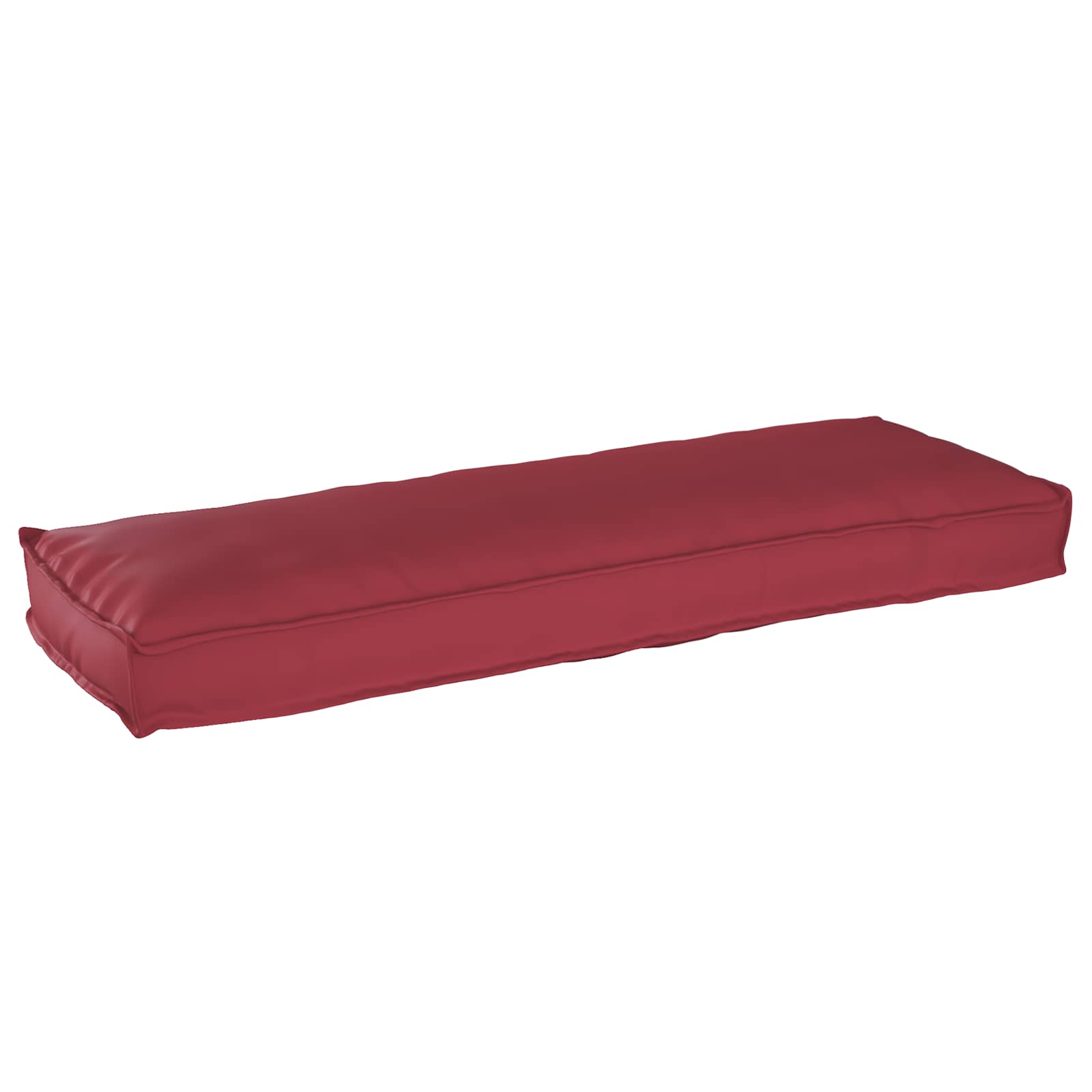 Vidaxxl Kissen weinrot 120 x 40 x 8 cm Oxford-Stoff