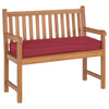Vidaxxl Kissen weinrot 120 x 40 x 8 cm Oxford-Stoff