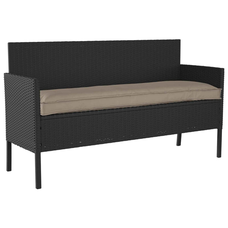 VidaXL Kissen Taupe 150 x 40 x 8 cm Oxford-Stoff