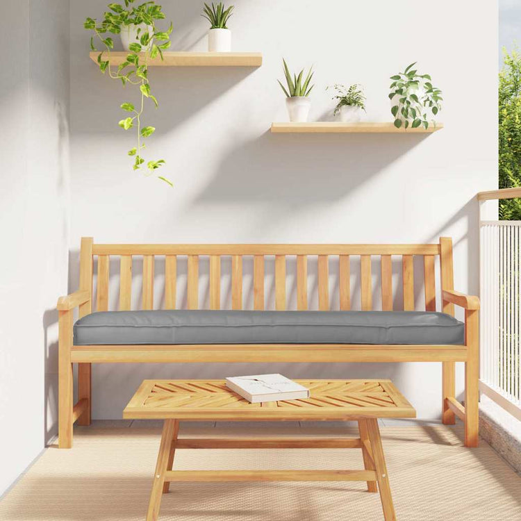 Vidaxl Palettenkissen grau 180 x 40 x 8 cm Oxford-Stoff