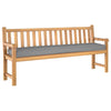 Vidaxl Palettenkissen grau 180 x 40 x 8 cm Oxford-Stoff