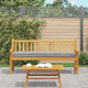 Vidaxl Palettenkissen grau 200 x 40 x 8 cm Oxford-Stoff