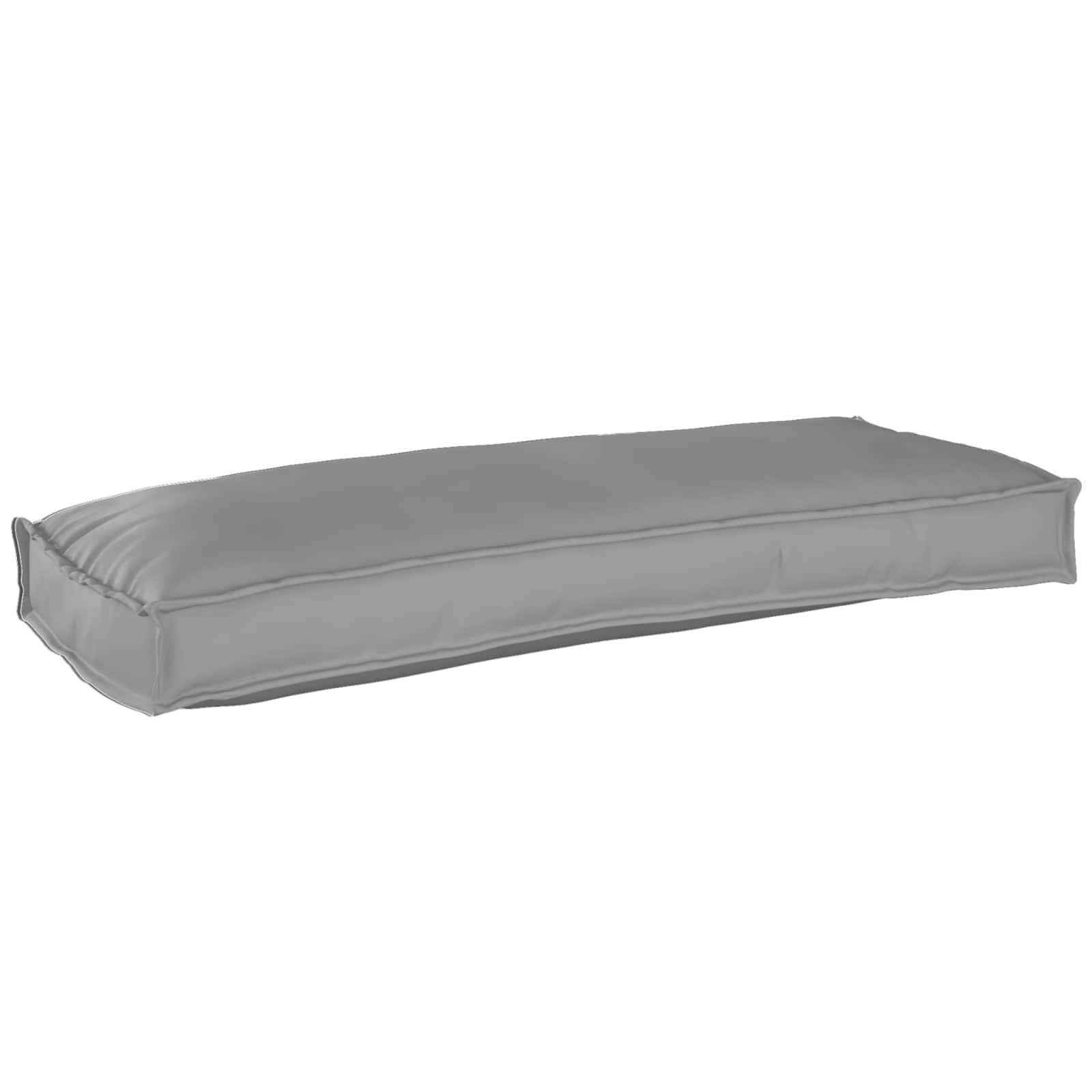VidaXL Palettenkissen-Set 2-tlg. Grau 100 x 40 x 8 cm Oxford-Stoff
