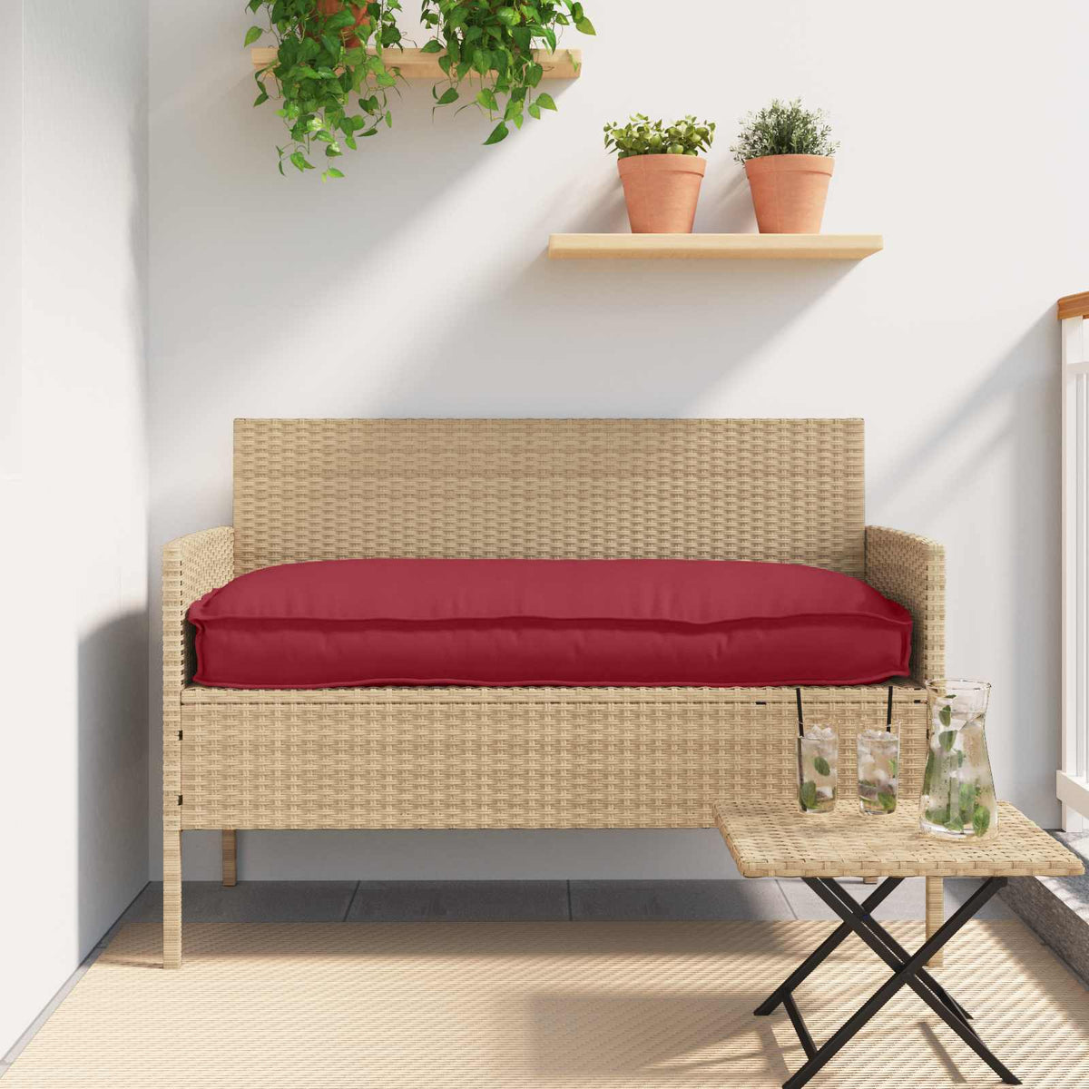 VidaXL Palettenkissen-Set 2-tlg. Königsblau 100 x 40 x 8 cm