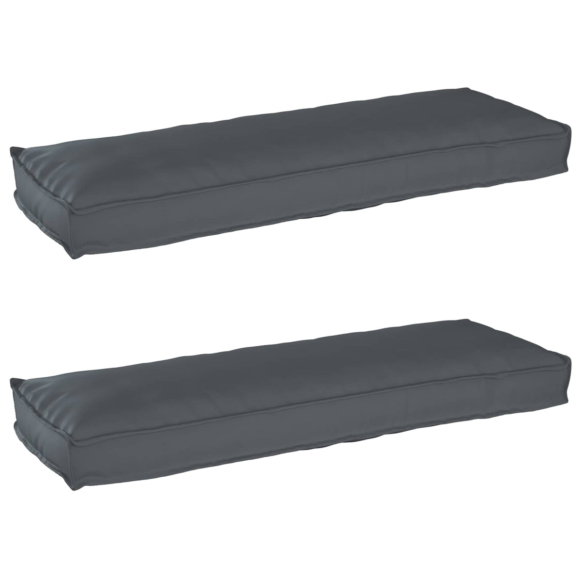 VidaXL Palettenkissen-Set 2-tlg. Anthrazit 120 x 40 x 8 cm Oxford-Stoff