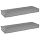 VidaXL Palettenkissen-Set 2-tlg. Grau 120 x 40 x 8 cm Oxford-Stoff