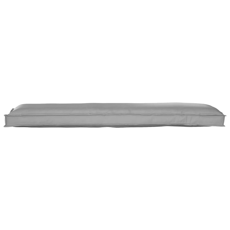 VidaXL Palettenkissen-Set 2-tlg. Grau 150 x 40 x 8 cm Oxford-Stoff