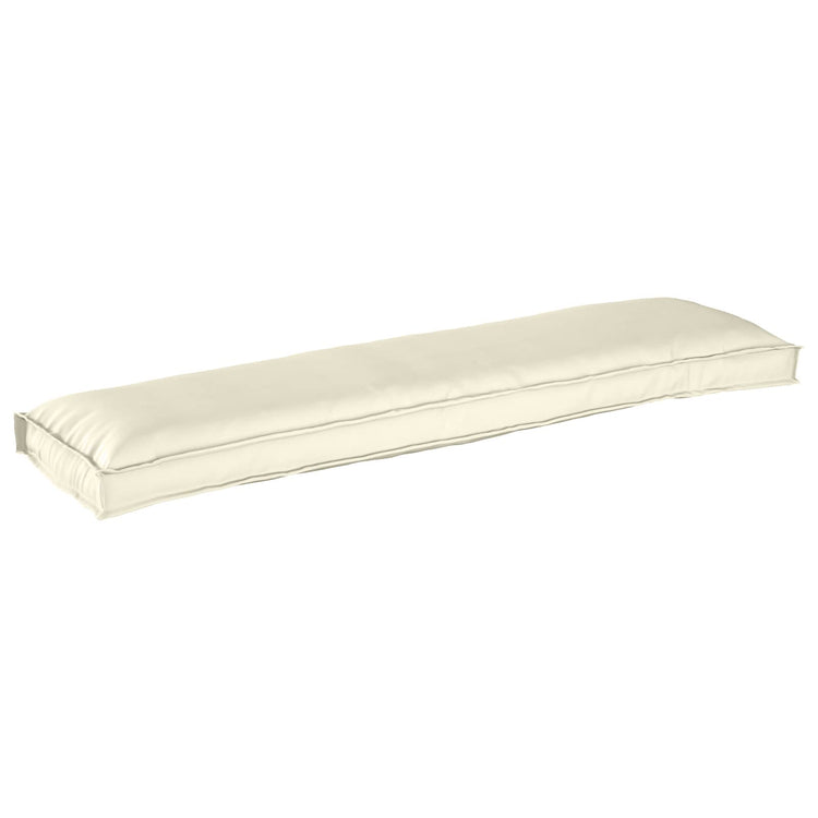 VidaXL Palettenkissen-Set 2-tlg. Creme 150 x 40 x 8 cm Oxford-Stoff
