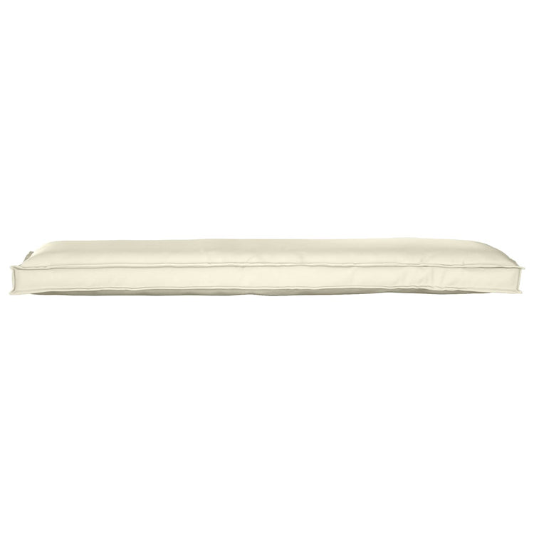 VidaXL Palettenkissen-Set 2-tlg. Creme 150 x 40 x 8 cm Oxford-Stoff