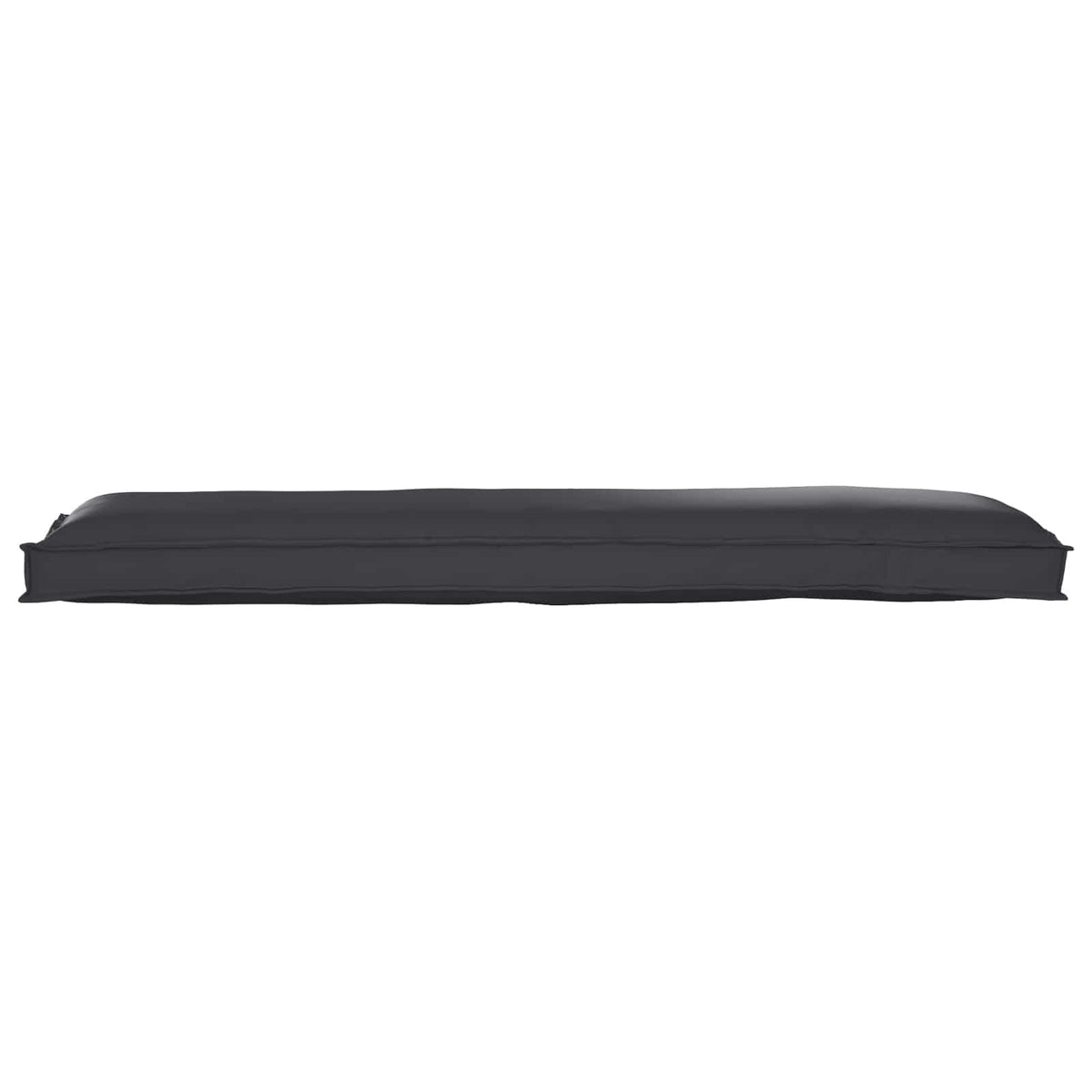 VidaXL Palettenkissen-Set 2-tlg. Schwarz 150 x 40 x 8 cm Oxford-Stoff