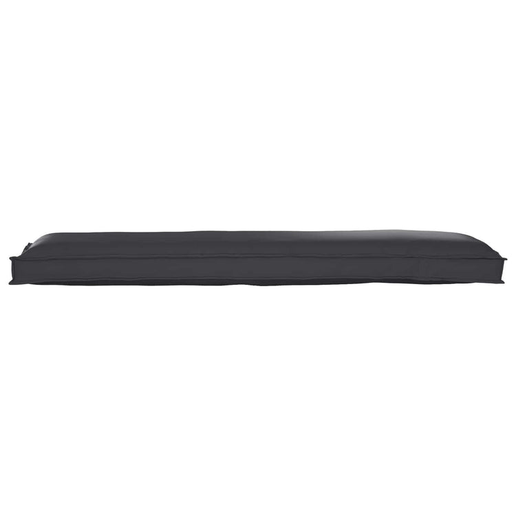 VidaXL Palettenkissen-Set 2-tlg. Schwarz 150 x 40 x 8 cm Oxford-Stoff