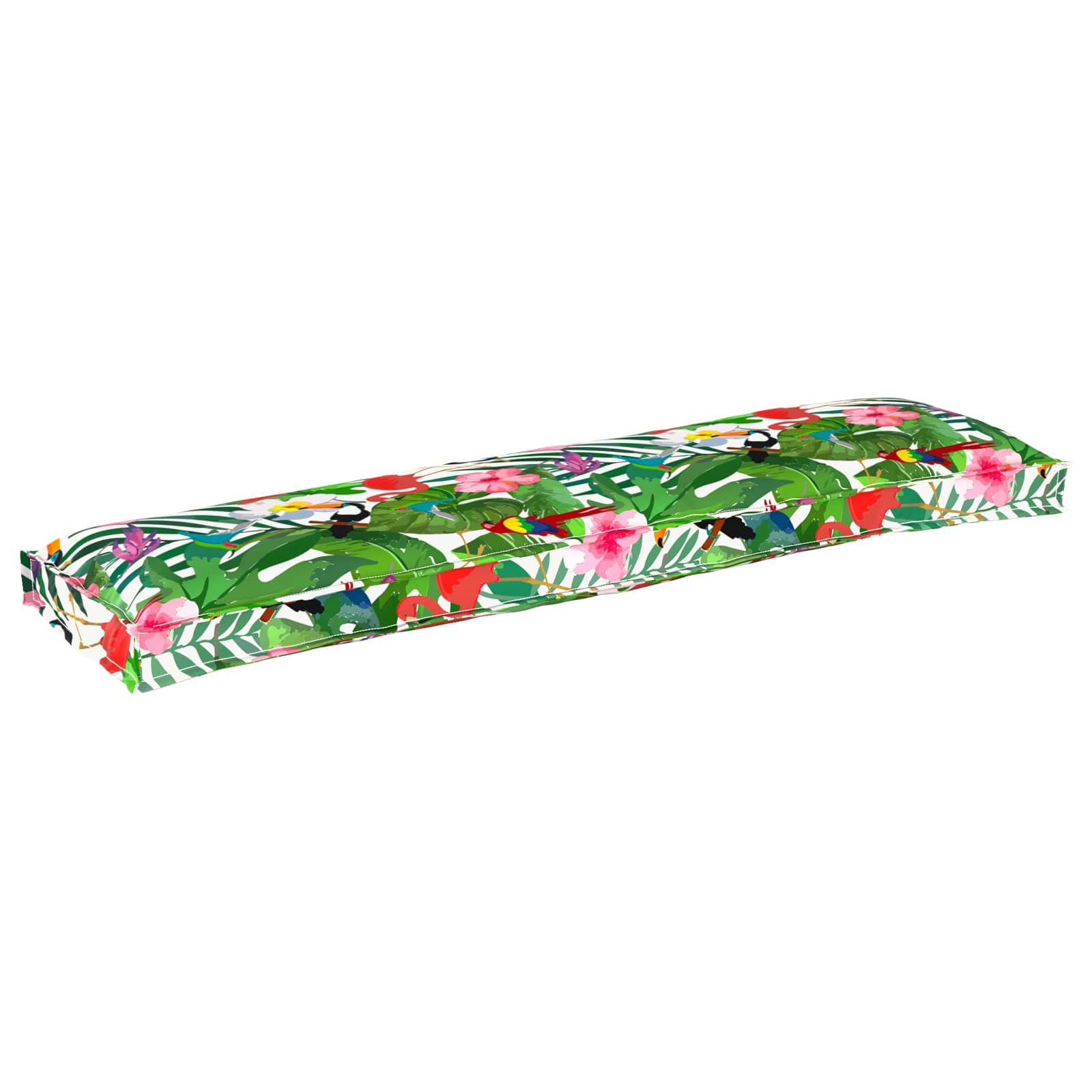 VidaXL Palettenkissen-Set 2-tlg. Tropischer Dschungel 150 x 40 x 8 cm