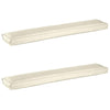 VidaXL Palettenkissen-Set 2-tlg. Creme 200 x 40 x 8 cm Oxford-Stoff