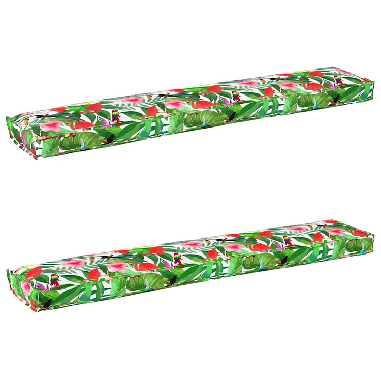 VidaXL Palettenkissen-Set 2-tlg. Tropischer Dschungel 200 x 40 x 8 cm