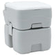 Vidaxl Campingtoilette grau und weiß 41,5 x 36,5 x 42 cm Polyethylen