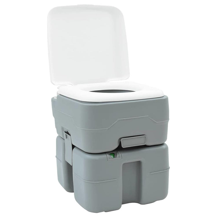 VidaXL Campingtoilette Grau 41,5 x 36,5 x 42 cm