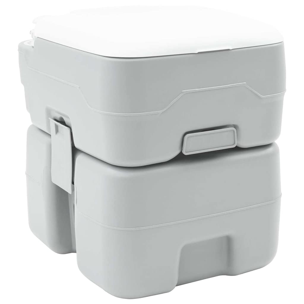 VidaXL Campingtoilette Grau 41,5 x 36,5 x 42 cm