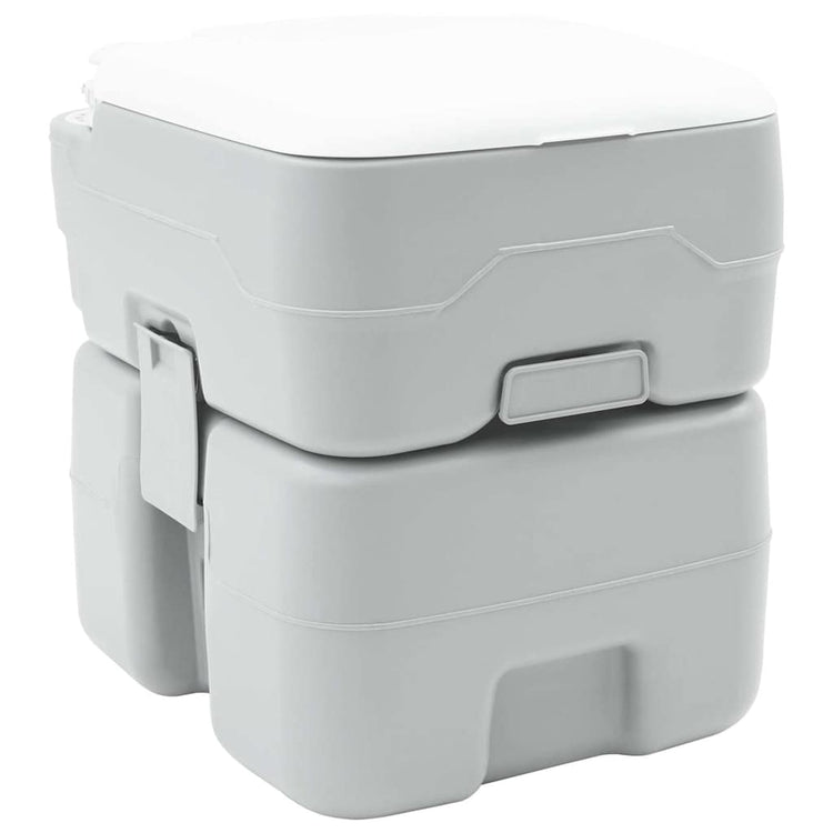 VidaXL Campingtoilette Grau 41,5 x 36,5 x 42 cm
