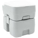 VidaXL Campingtoilette Grau 41,5 x 36,5 x 42 cm
