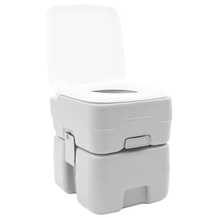 VidaXL Campingtoilette Grau 41,5 x 36,5 x 42 cm