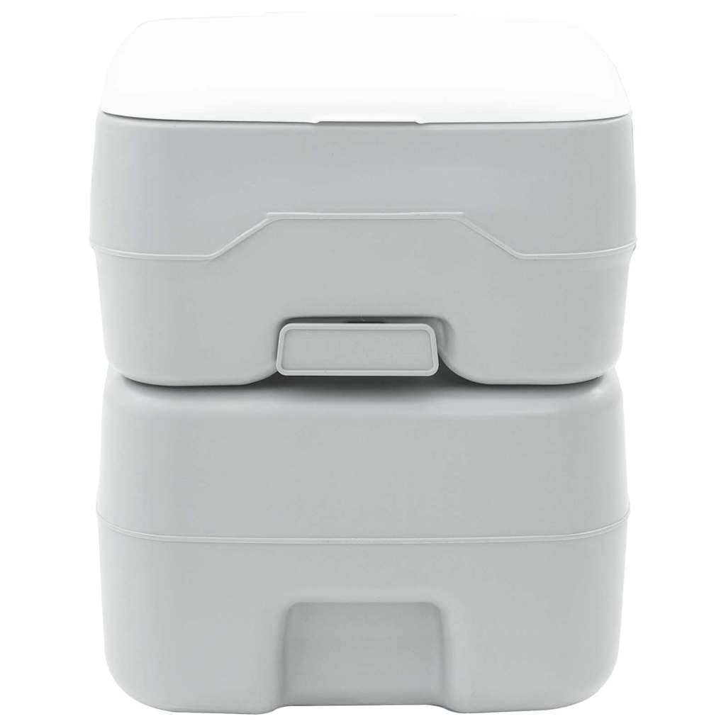 VidaXL Campingtoilette Grau 41,5 x 36,5 x 42 cm